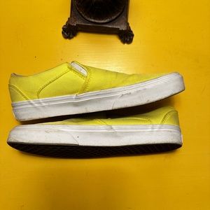 Gently used yellow vans